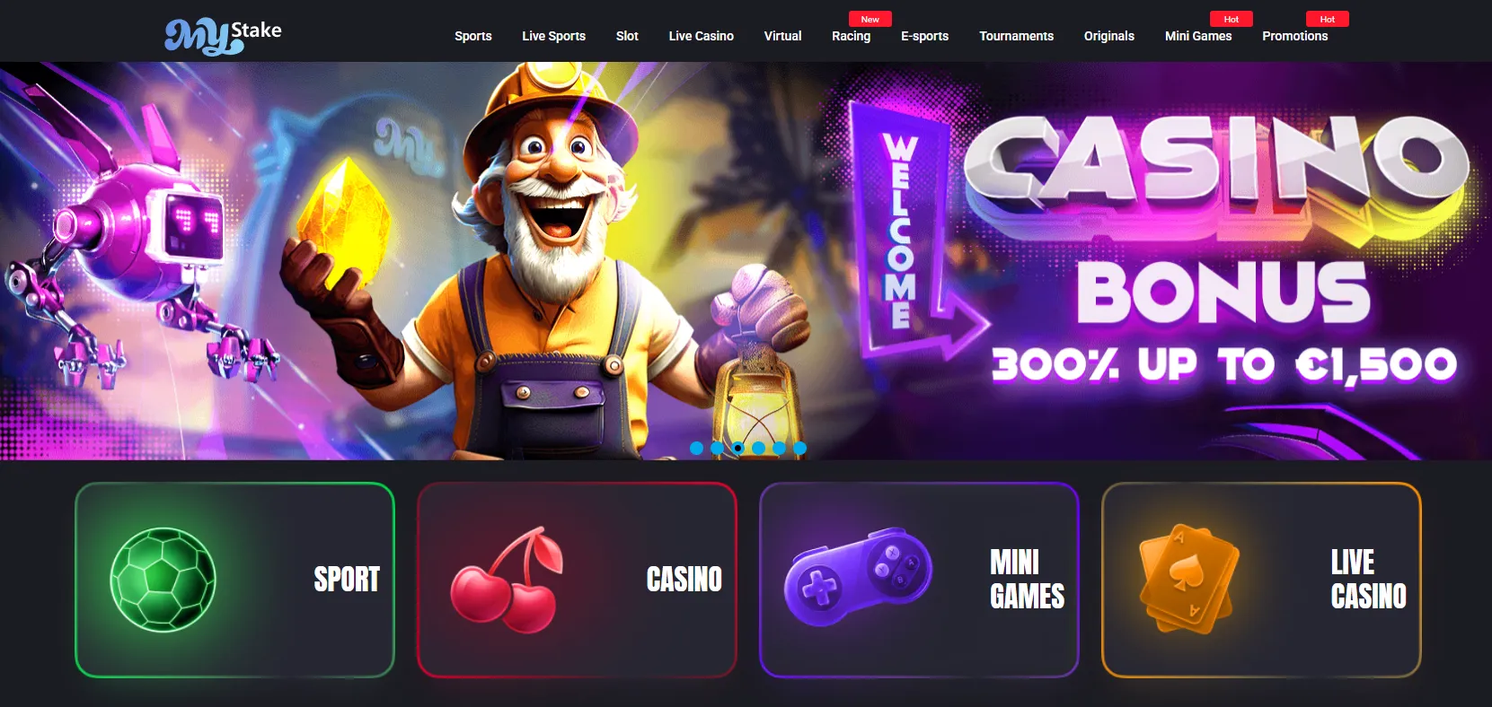 MyStake casino review, bonuses and mobile access